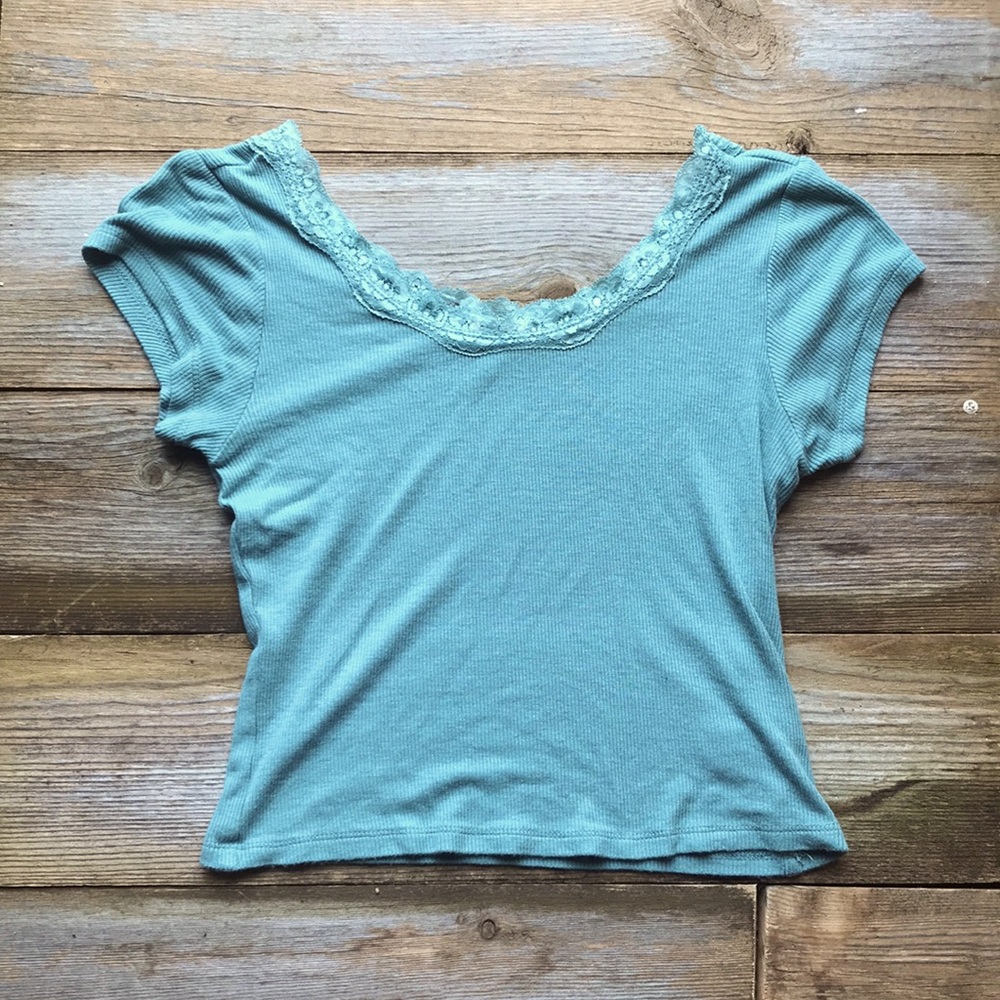 laced crop top